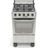 Fogao 4b atlas monaco c/acen limpa facil - inox