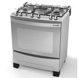 Fogão 5 Bocas Automático Triplachama Decorato Mueller Bivolt Inox