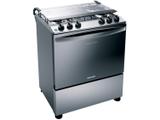 Fogão 5 Bocas Brastemp BFS5 ECR Inox - Turbo Chama Acendimento Automático