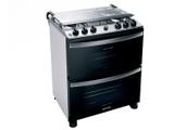 Fogão 5 Bocas Brastemp Branco Forno Duplo - Acendimento Automático BFD5 NCBRNA