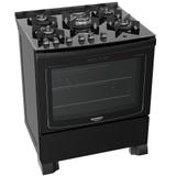 Fogão 5 Bocas Dako Glass DP5VU-PF0 com Mesa de Vidro
