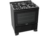 Fogão 5 Bocas Dako Preto com Grill - DAKO TURBO GLASS DP5VTP-PF0 5Q