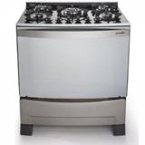 Fogão 5 Bocas Decorato Vetro Com Acendimento Automático Inox Mueller