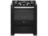 Fogão 5 Bocas Electrolux Prata e Preto - Acendimento Automático 76GS