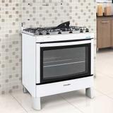 Fogao 5 bocas esmaltec agata automatico
