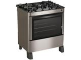 Fogão 5 Bocas Inox Esmaltec - Acendimento Automático Jade Glass
