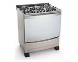 Fogão 5 Bocas Mueller Decorato Vetro Inox com Mesa de Vidro Bivolt