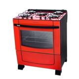 Fogão 5 Bocas Top Clean Control com Mesa de Vidro Acendimento Total Braslar