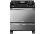 Fogão 5 Bocas Venax Preto Fosco com Grill - Palladio Vitreo