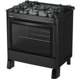 Fogao 5b esmaltec agata glass mesa vidro - preto
