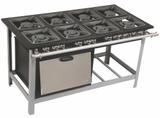 Fogão 8 Bocas Duplas (8BD) M20 40x40 Pf. 6,5 Forno Metalmaq