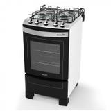 Fogão a Gás 4 Bocas Acendimento Automático Decorato Mueller Bivolt Preto