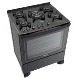 Fogão a Gás 5 Bocas Dako Acendimento Automático Glass Grill com Mesa de Vidro