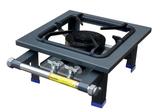 Fogão À Gás Baixa Pressão 1 Boca Dupla De Mesa Em Linha Ferro Fundido Mm1 Millenium Basic Metalnox