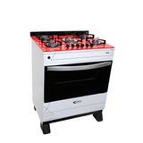 Fogão A Gás Clarice 5 Bocas Automático Branco/Vermelha Bivolt