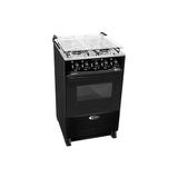 Fogão A Gás Clarice Delicato 4 Bocas Manual Forno 52 Litros Preto