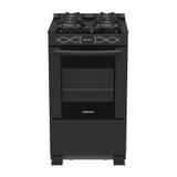 Fogão a Gás Da Vinci Vítreo 4 Bc Preto GN Venax
