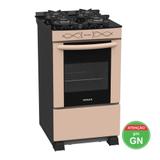 Fogao a gas da vinci vitreo 4 q bege - venax