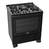 Fogão A Gás Dako Glass DP5VU-PF0 5 Bocas Mesa De Vidro Bivolt Preto