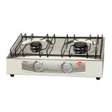 Fogão A Gás De Mesa Layr Platinyum 2 Bocas Inox