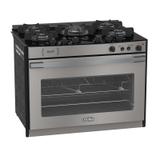 Fogão a Gás Embutir Gaudí Platinum Vítreo 5Q Inox 110V GN Venax