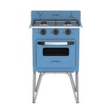 Fogão A Gás Venax Gemini Vetrô 2 Queimadores Azul Com Forno