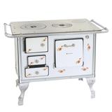 Fogão a Lenha Tradicional Venâncio 01 Branco Florido