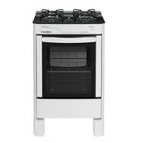 Fogão Ágata Glass Piso 4 Bocas Branco Esmaltec Bivolt 104002092