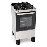 Fogão Atlas 4 bocas Agile Glass inox com mesa de vidro - Bivolt - Atlas eletrodomésticos
