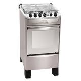 Fogão Atlas 4 Bocas Fastcook Inox Acendimento Automático