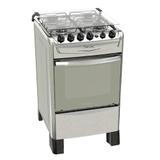 Fogão Atlas 4 bocas inox Fastcook com Acendimento automático - Bivolt - Atlas eletrodomésticos