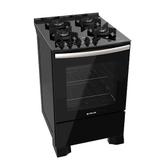 Fogão Atlas 4 bocas UTop Glass preto com mesa de vidro - Bivolt - Atlas eletrodomésticos