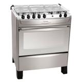 Fogão Atlas 5 Bocas Fastcook Inox Acendimento Automático