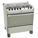 Fogão Atlas 5 bocas inox Fastcook com Acendimento automático - Bivolt - Atlas eletrodomésticos