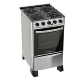 Fogão Atlas Tropical Glass 4 Bocas Inox com mesa de vidro - Bivolt - Atlas eletrodomésticos