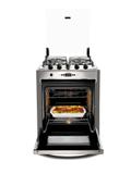 Fogão Brastemp 4 bocas embutir cor Inox com timer digital