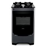 Fogão Consul 4 bocas titanium com mesa de vidro e timer touch