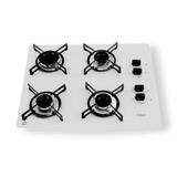 Fogão Cooktop 4 Bocas Askoi à Gás Super Automático Branco
