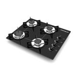 Fogão Cooktop 4 Bocas Ultra Chama Bivolt Chamalux - Preto