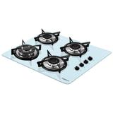 Fogão Cooktop 4 Bocas V400tc Branco Inox Bivolt - Fogatti eletrodomésticos