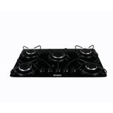 Fogão Cooktop 5 Bocas Acendimento Automático Easy Clean Braslar