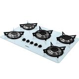 Fogão Cooktop 5 Bocas Branco Tc Esmaltado Glp Bivolt - Nardelli