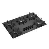 Fogão Cooktop 5 Bocas Gás GLP Mueller Superautomático Preto Bivolt