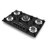 Fogão Cooktop 5 Bocas Tripla Chama Bivolt Chamalux - Preto