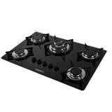 Fogao Cooktop 5 Bocas V500tc Flange Preto/Inox Bivolt - Fogatti eletrodomésticos