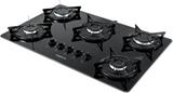 Fogão Cooktop 5 Bocas V500x Preto Esmaltado Bivolt Fogatti