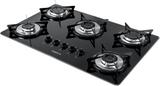 Fogão Cooktop 5 Bocas V500x Preto Inox Á Gás Bivolt Fogatti