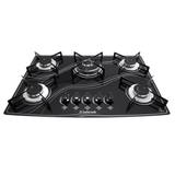 Fogao Cooktop 5 Queimadores Lines Tripla Chama Preto Safanelli
