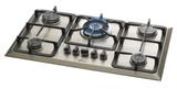 Fogão Cooktop 5Q Tripla Chama Gás Mesa Inox Fischer