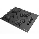 Fogão Cooktop à Gás 4 Bocas Agile Preto Bivolt Atlas